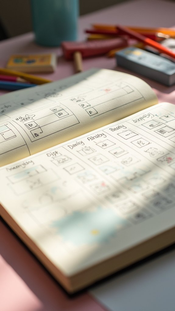 creative sketchbook challenge tracker