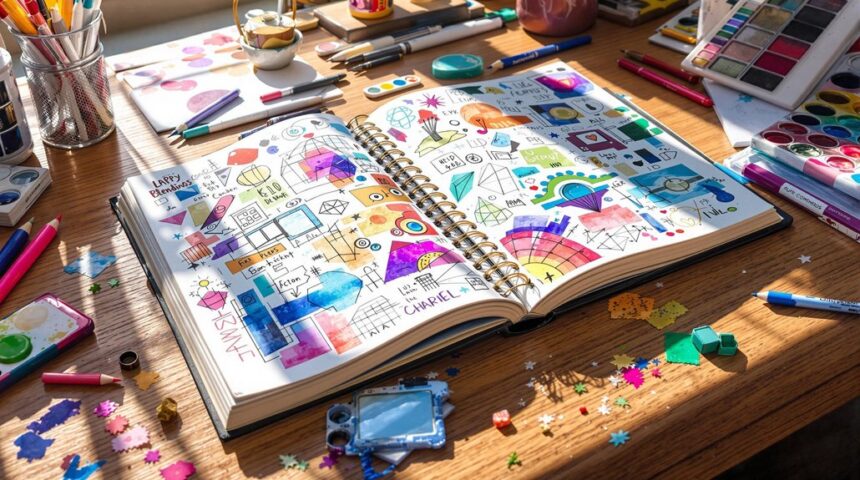 creative sketchbook design tips