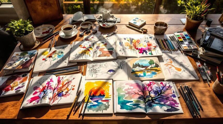 creative sketchbook inspiration ideas