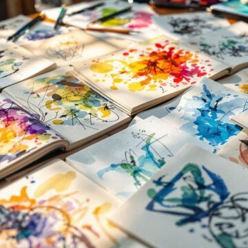 creative sketchbook page ideas