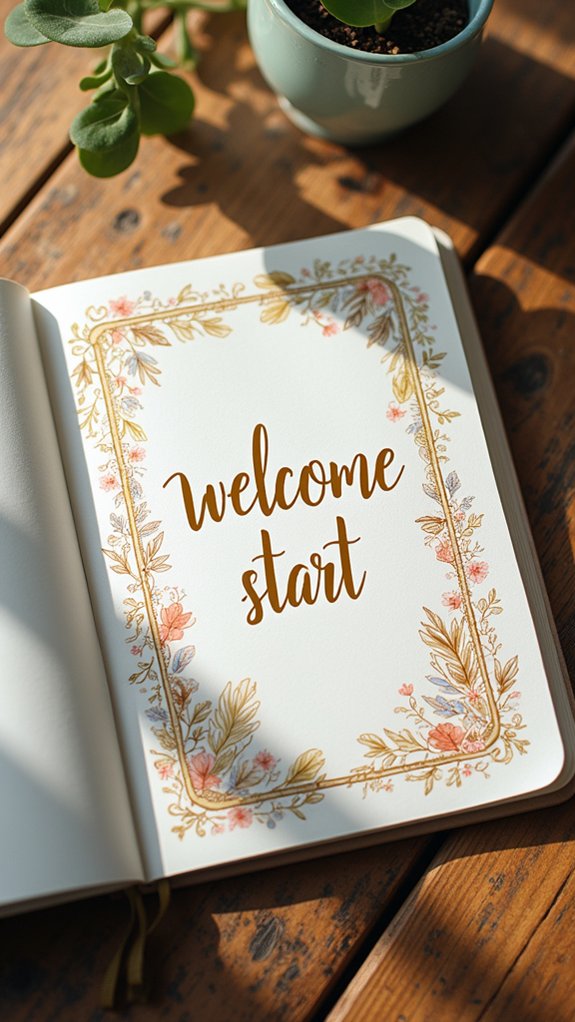 creative welcome note designs
