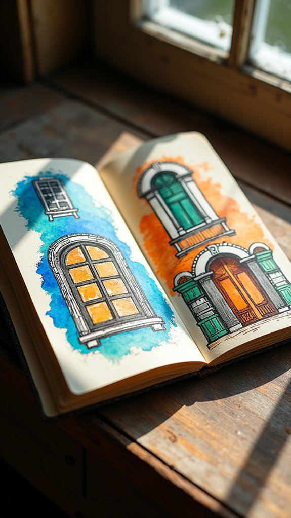 creative window and door art