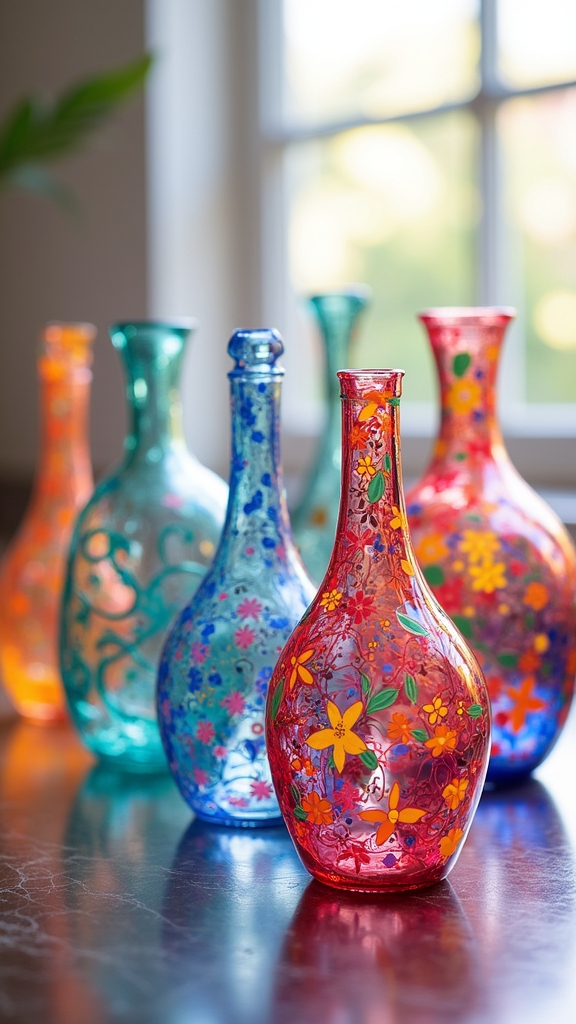 custom glass vase makeover