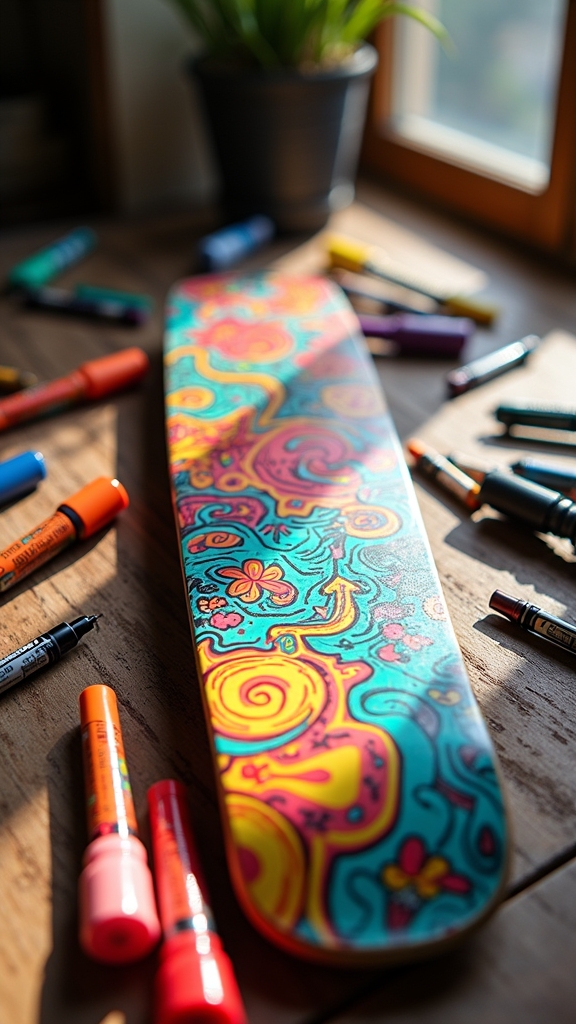 custom skateboard deck art