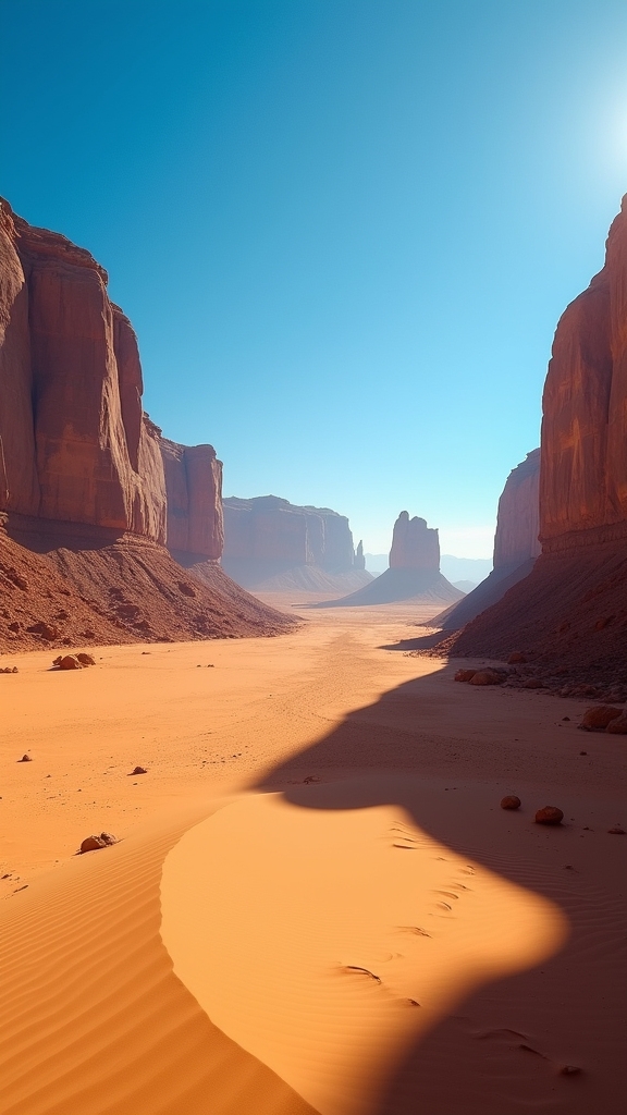 desert textures and shadows