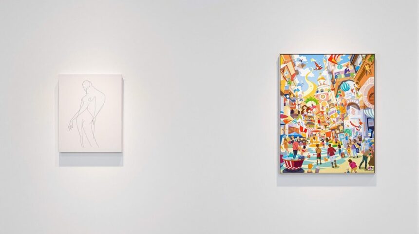 diverse styles of 2d art