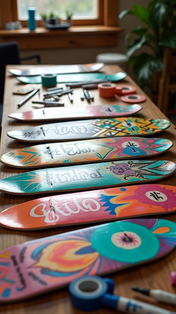 diy skateboard deck art