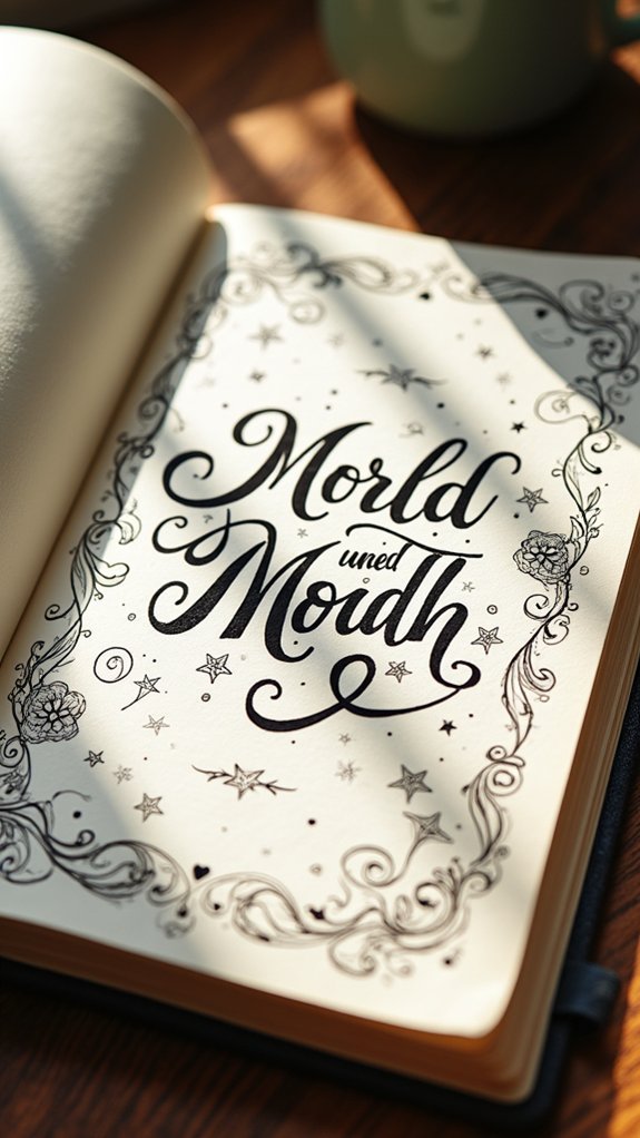 doodle and hand lettering