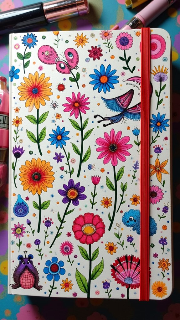 doodle sticker mash up design