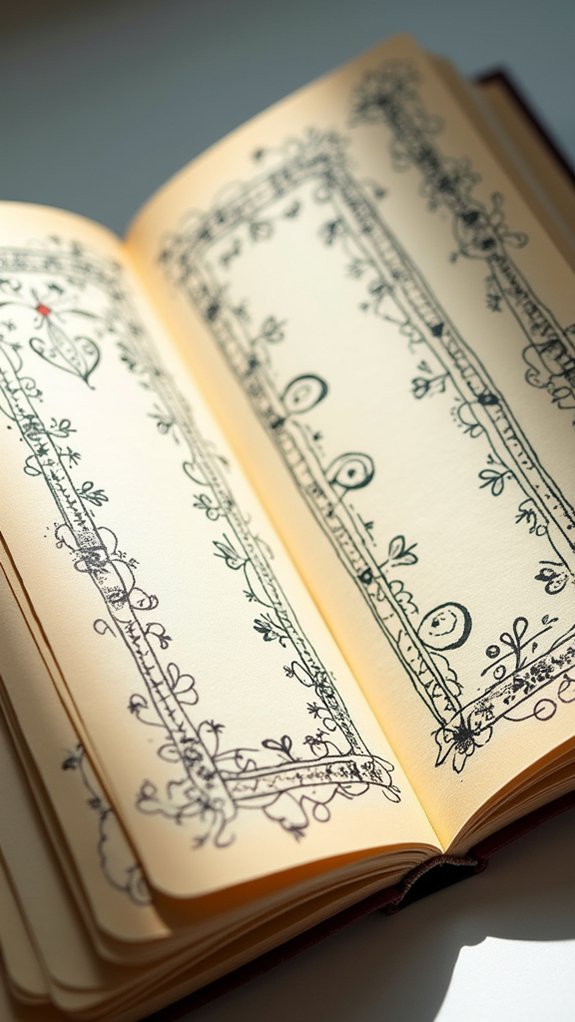 doodled borders enhance creativity