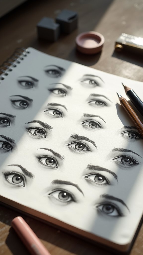 downturned sad eye expression