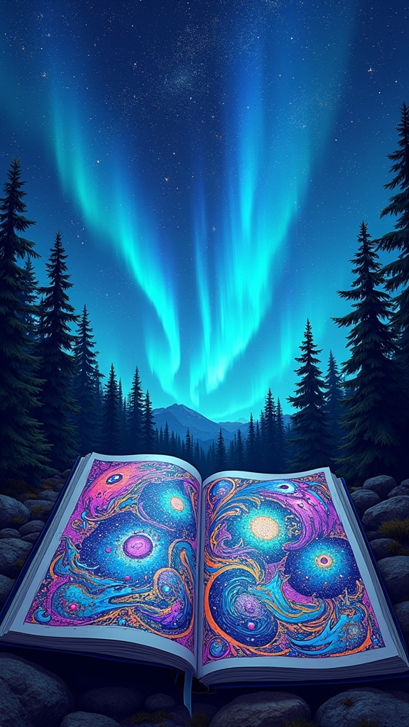 dreamy cosmic color layers