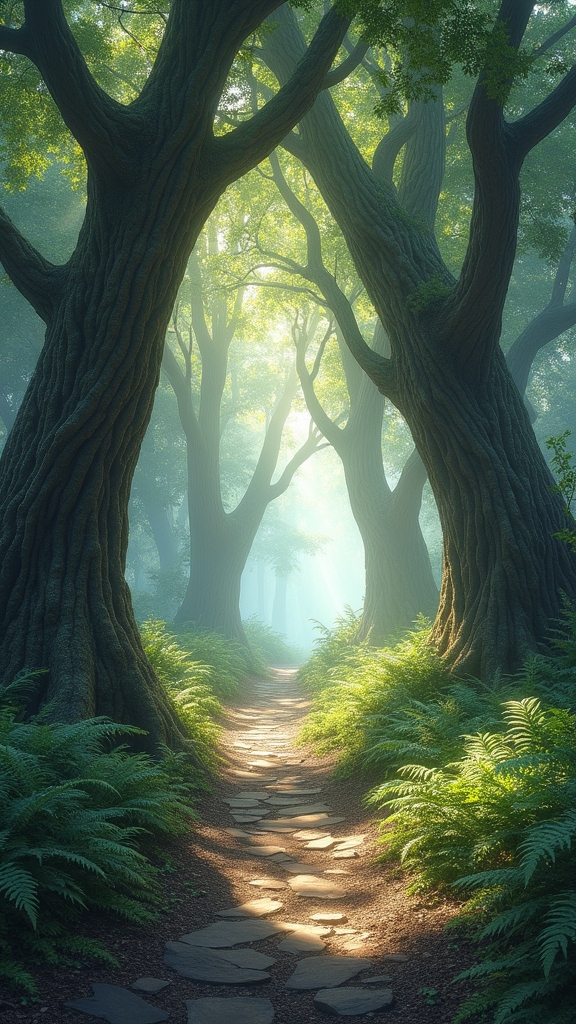 dreamy forest art exploration