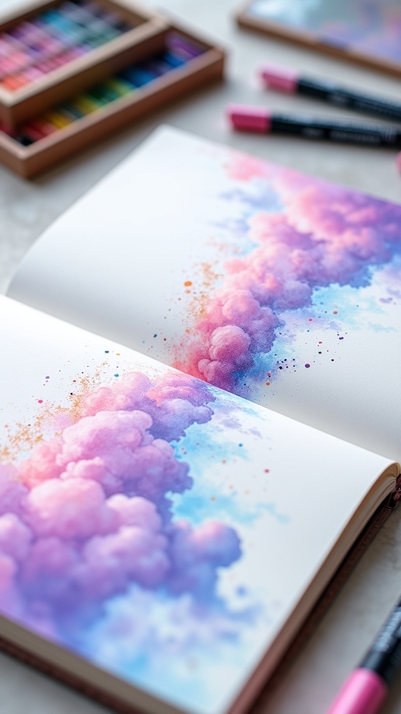 dreamy pastel cloudscapes creation