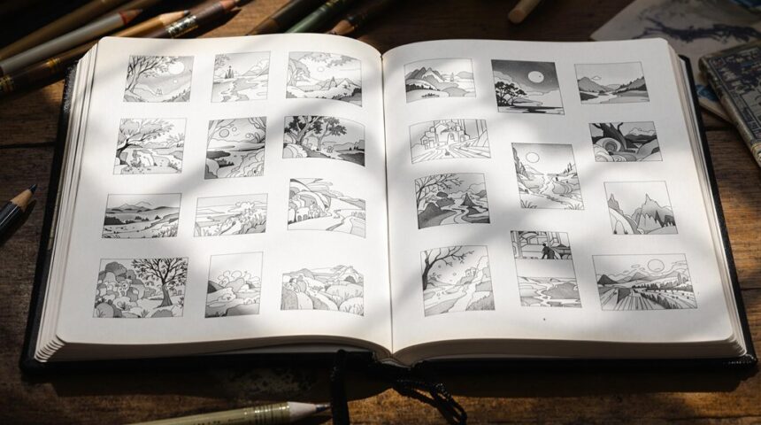dreamy sketchbook pencil ideas