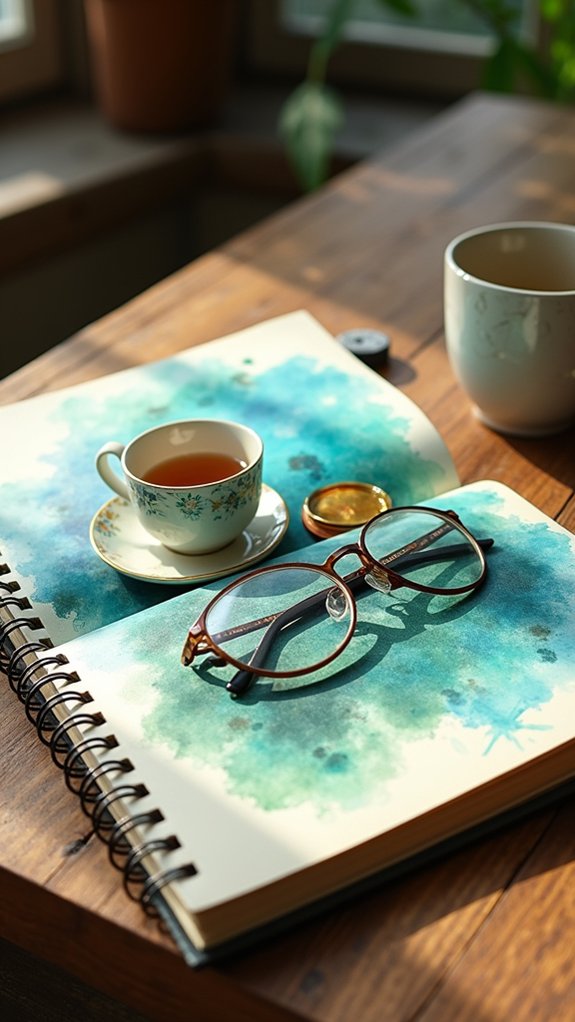 dreamy watercolor object transformation
