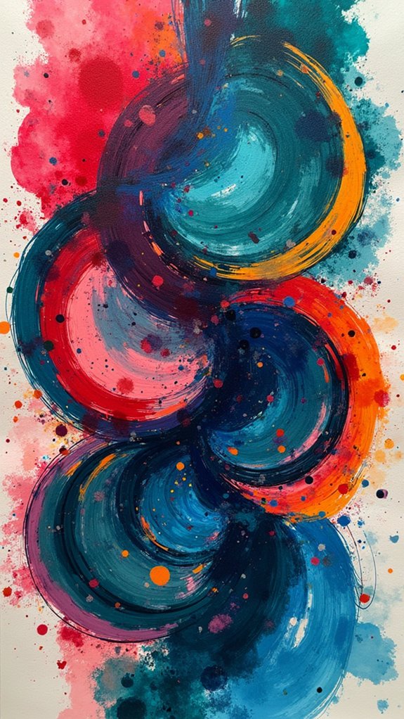 dynamic bold brushstroke backgrounds