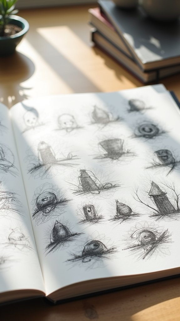dynamic overlapping sketch composition