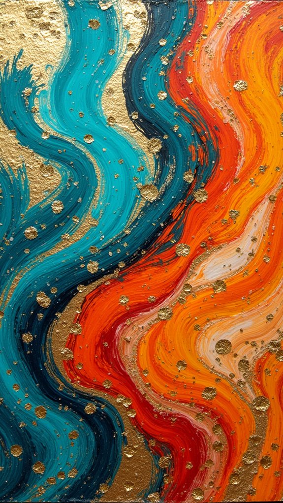 dynamic textured art layering