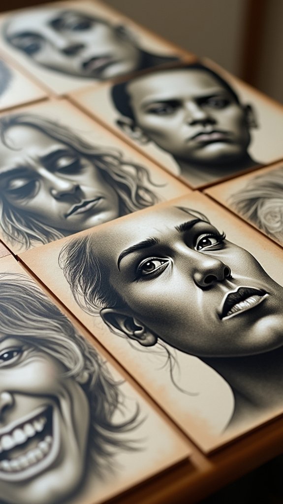 emotionally charged artistic portraits