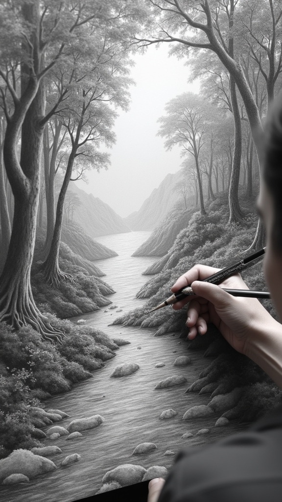 exploring diverse pencil landscapes