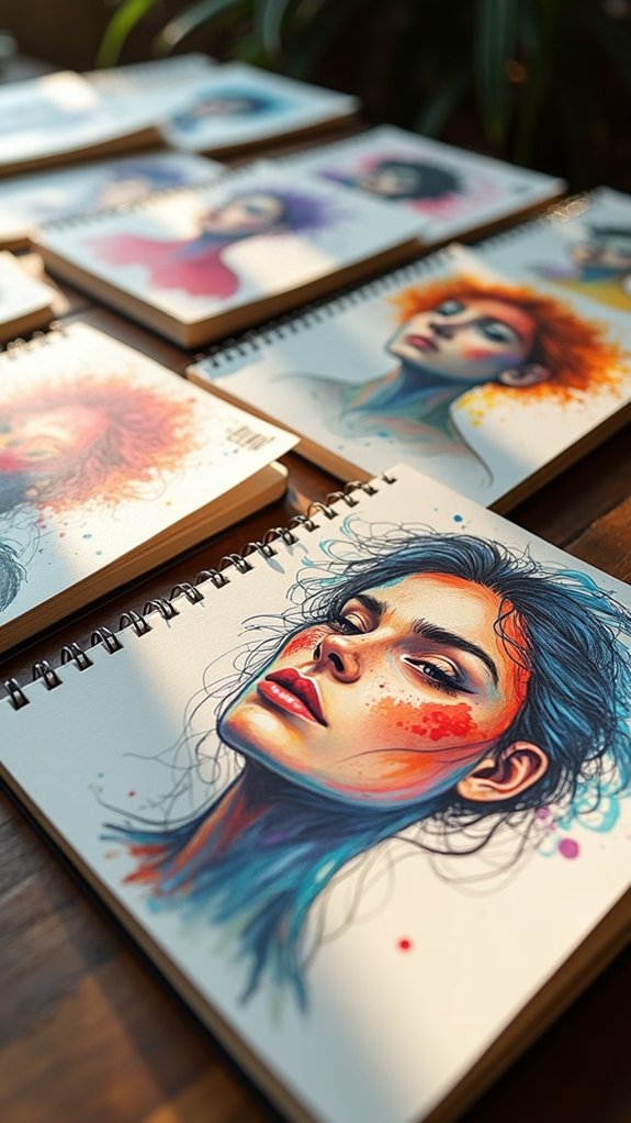 expressive creative self portraits