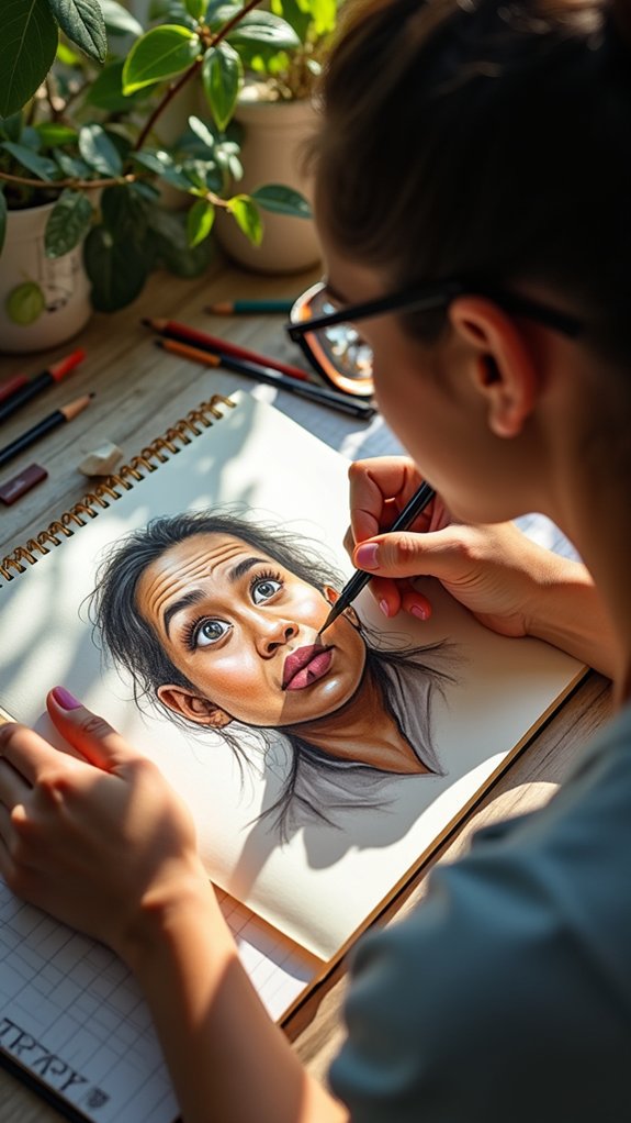 expressive emotion in portraits