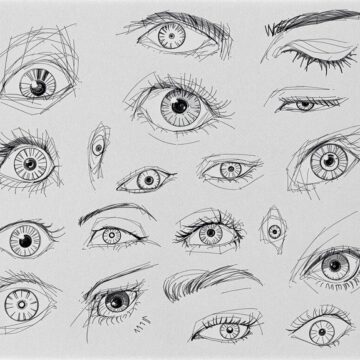 expressive gaze sketching practice