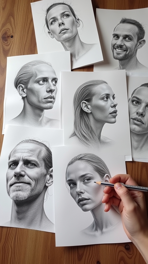 expressive self portrait techniques