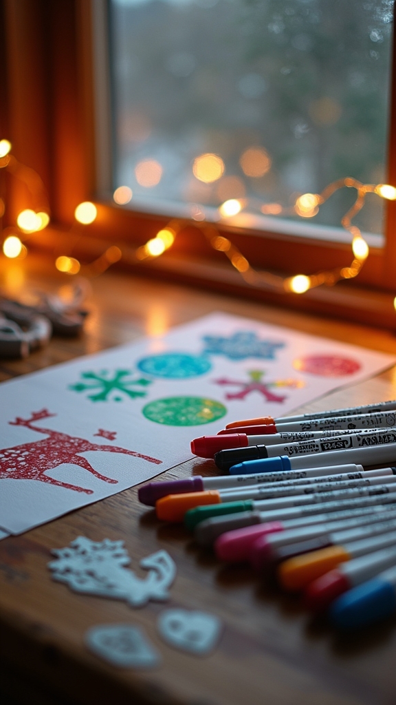 festive window art supplies