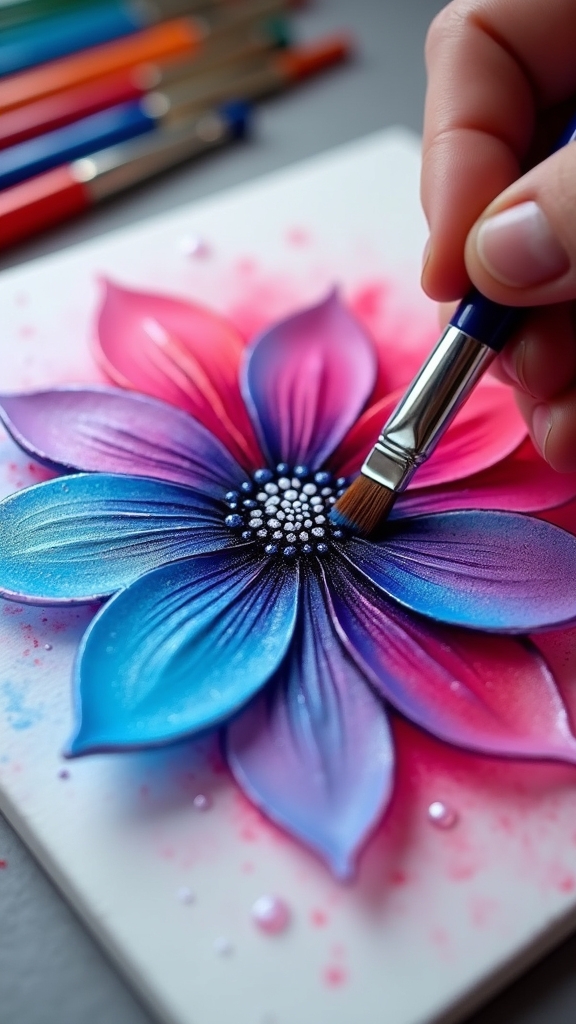 final touches for artwork