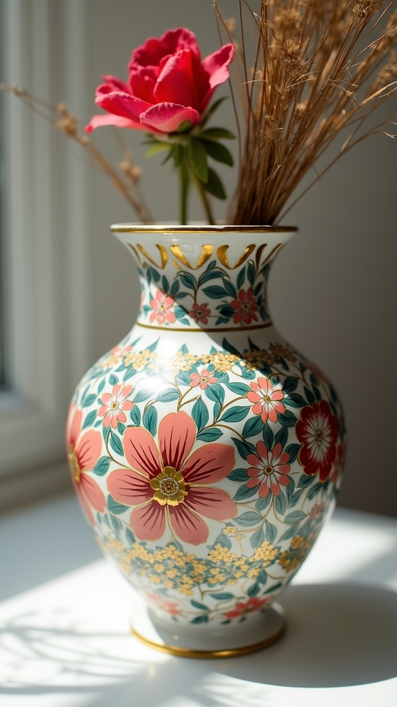 gold dipped vase transformation