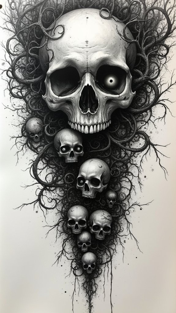 gothic dark aesthetic sketches