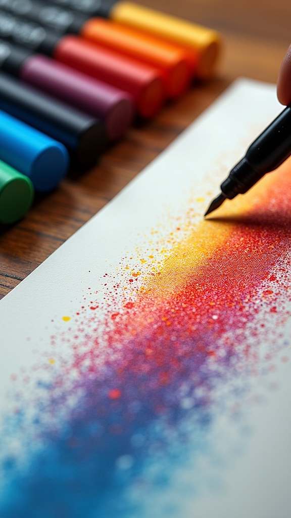 gradient effects with posca