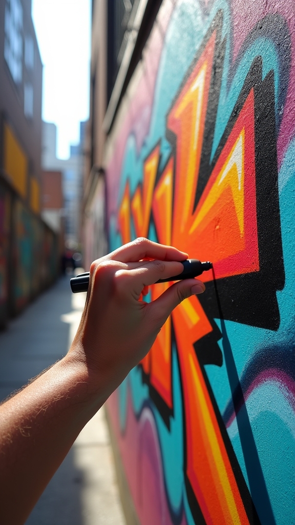 graffiti art on paper