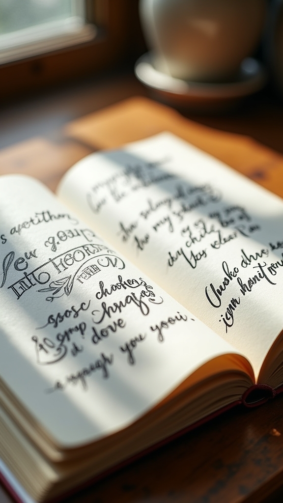 hand lettered inspiring quotes