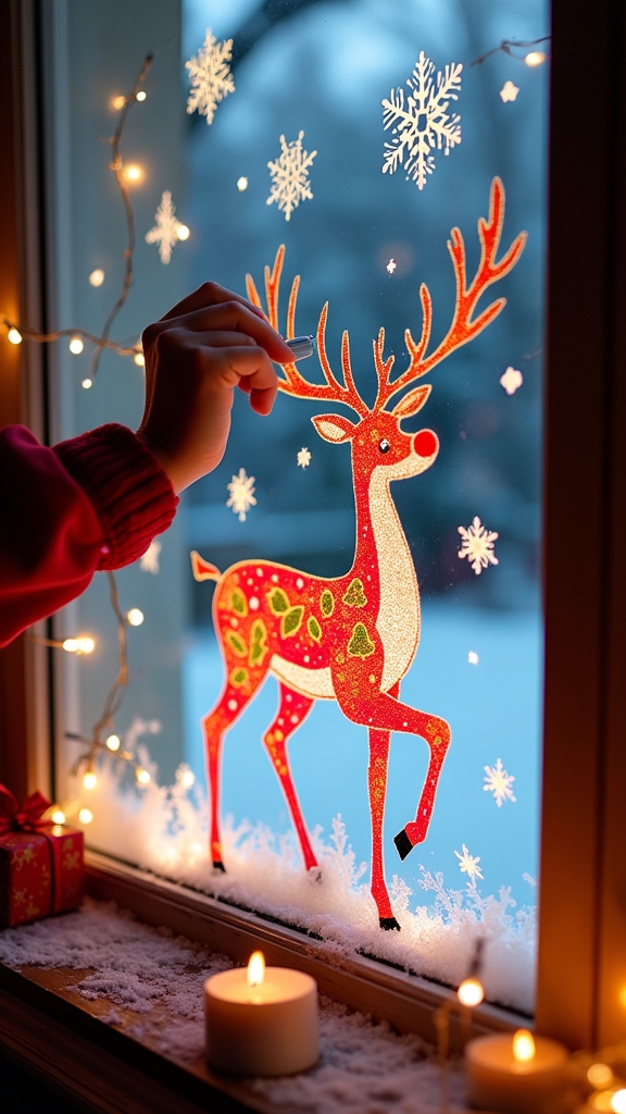 holiday window art ideas