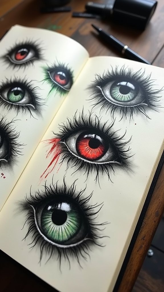 hypnotic eerie eye designs