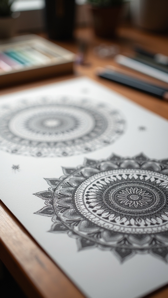 hypnotic symmetrical mandala designs