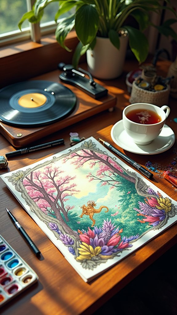 illustrate emotions through art
