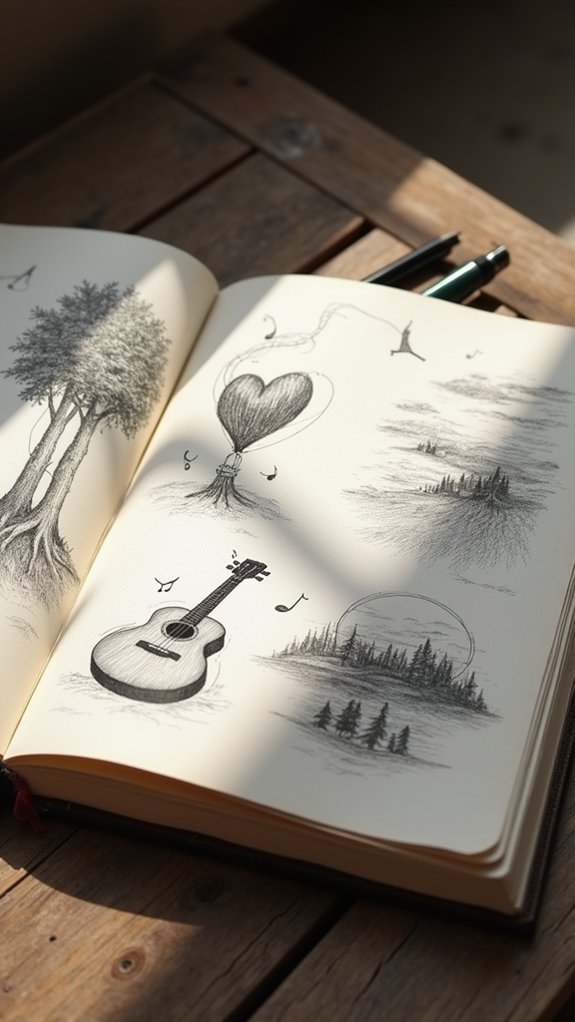 illustrate song lyrics creatively