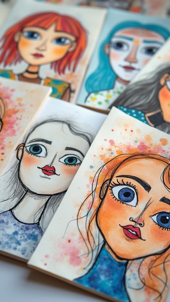 illustrated self portrait cover