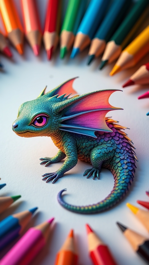 imaginative fantasy creature colors