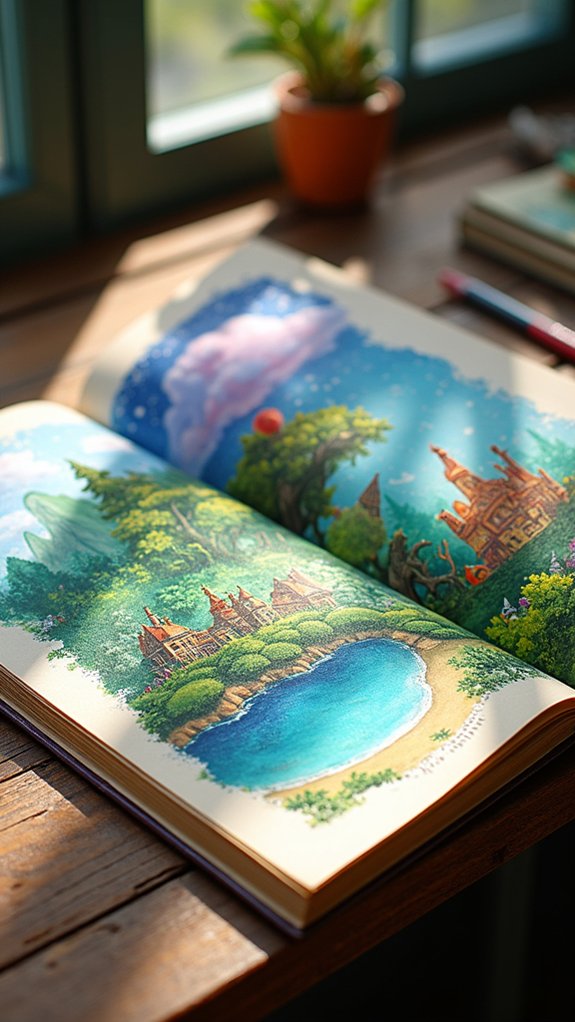 imaginative storybook scene creation