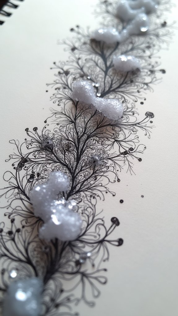 ink and salt textures