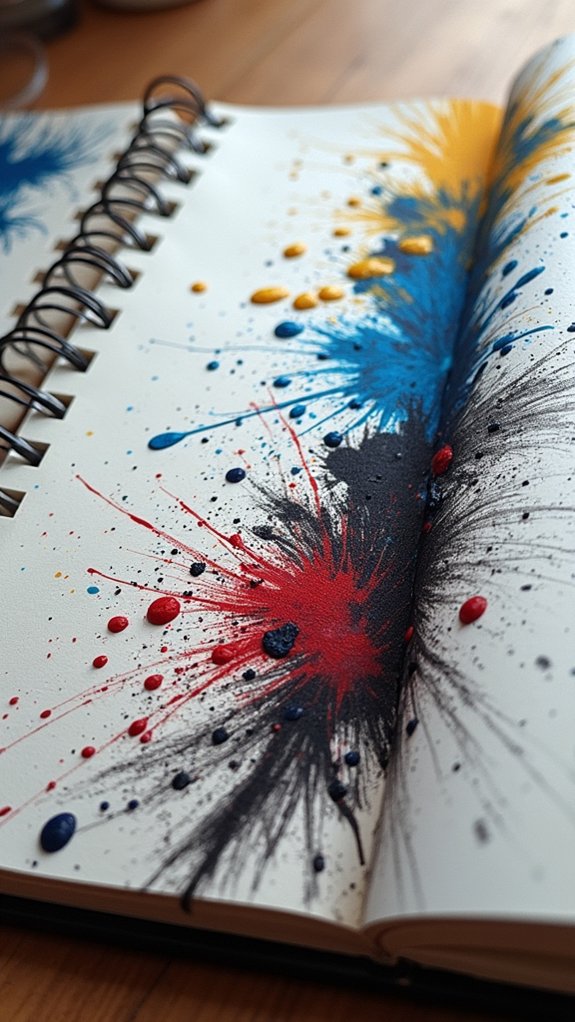 ink splatter creative techniques