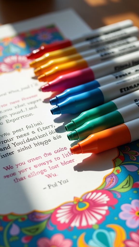 inspiring colorful quote posters