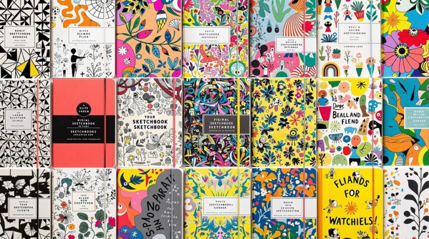 inspiring sketchbook design covers