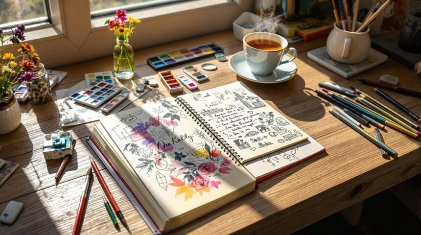 inspiring sketchbook journal tips