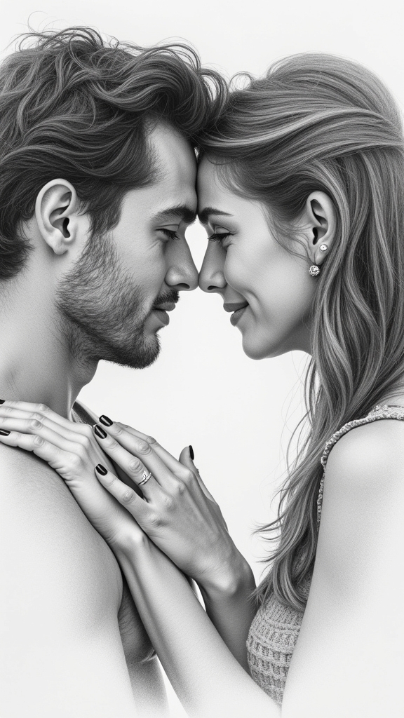 intimate eye contact moments
